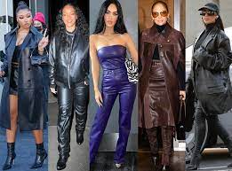Inspiring Women's Leather Outfits Fashion Trends