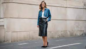 Seductive Leather Skirt Trend Chic Looks for Any Occasion